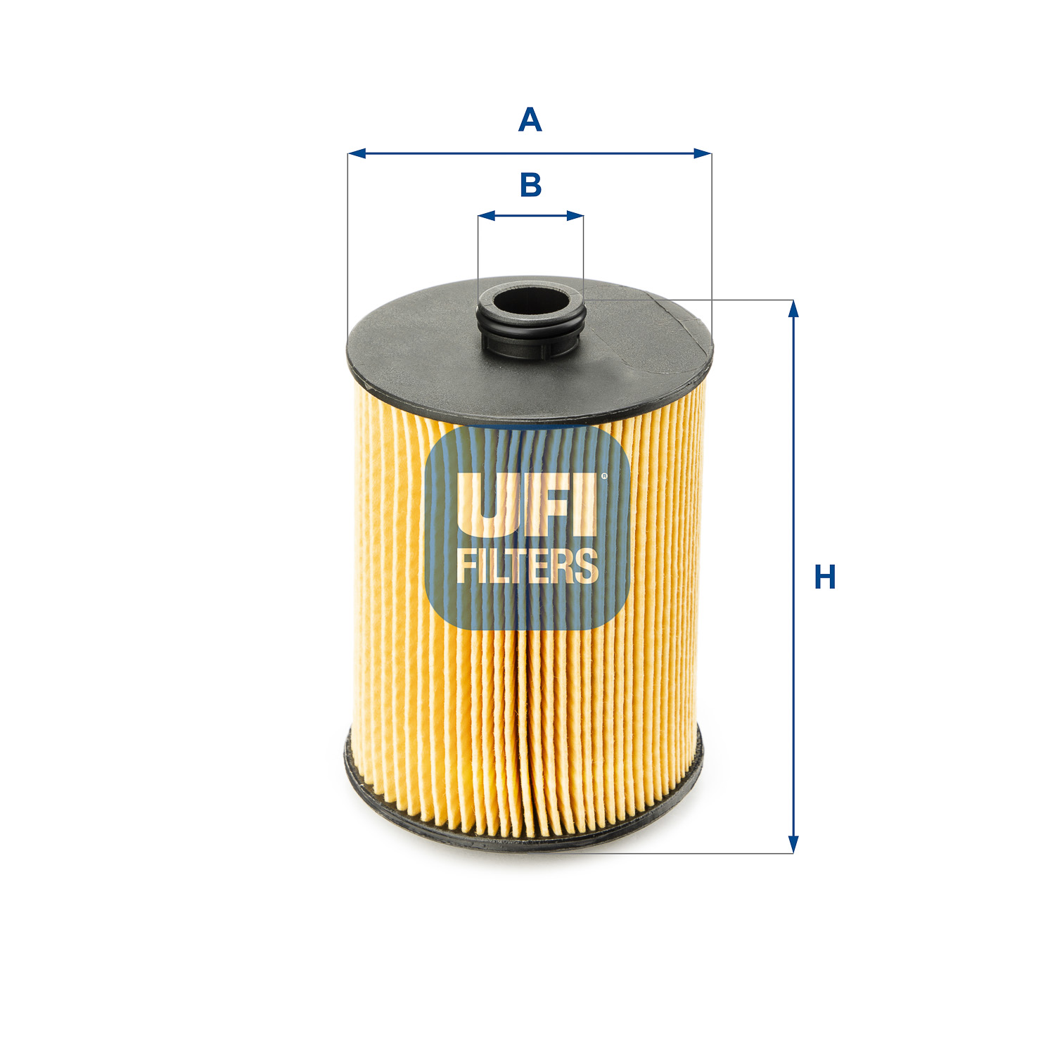 UFI Oliefilter 2508900 Filterindsats height_mm_209|Højde [mm]|119 outer_diameter_mm_497|Yderdiameter [mm]|81 inner_diameter_1_mm_995|Inder diameter 1