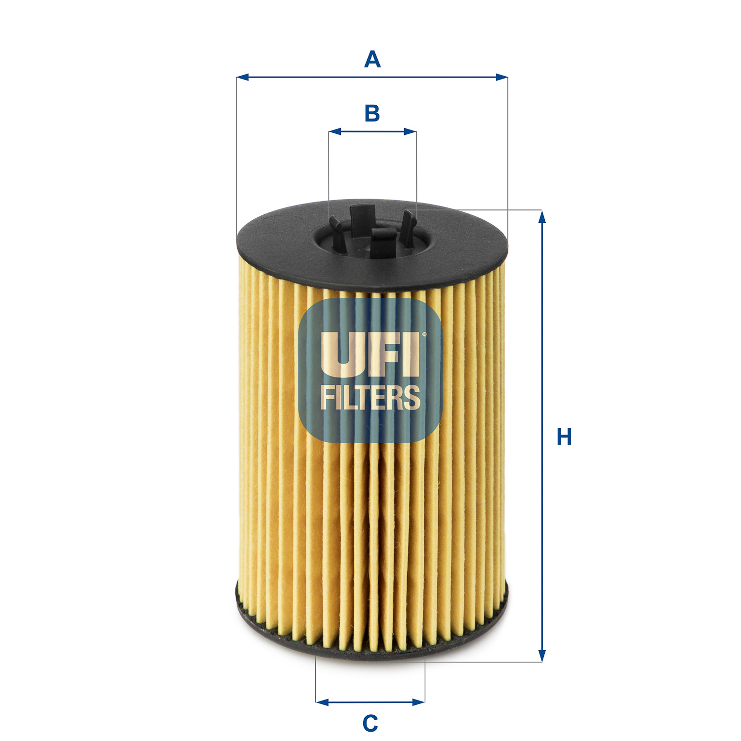 UFI Oliefilter 2514400 Filterindsats height_mm_209|Højde [mm]|104 outer_diameter_mm_497|Yderdiameter [mm]|65 outer_diameter_1_mm_978|Yderdiameter 1 [m