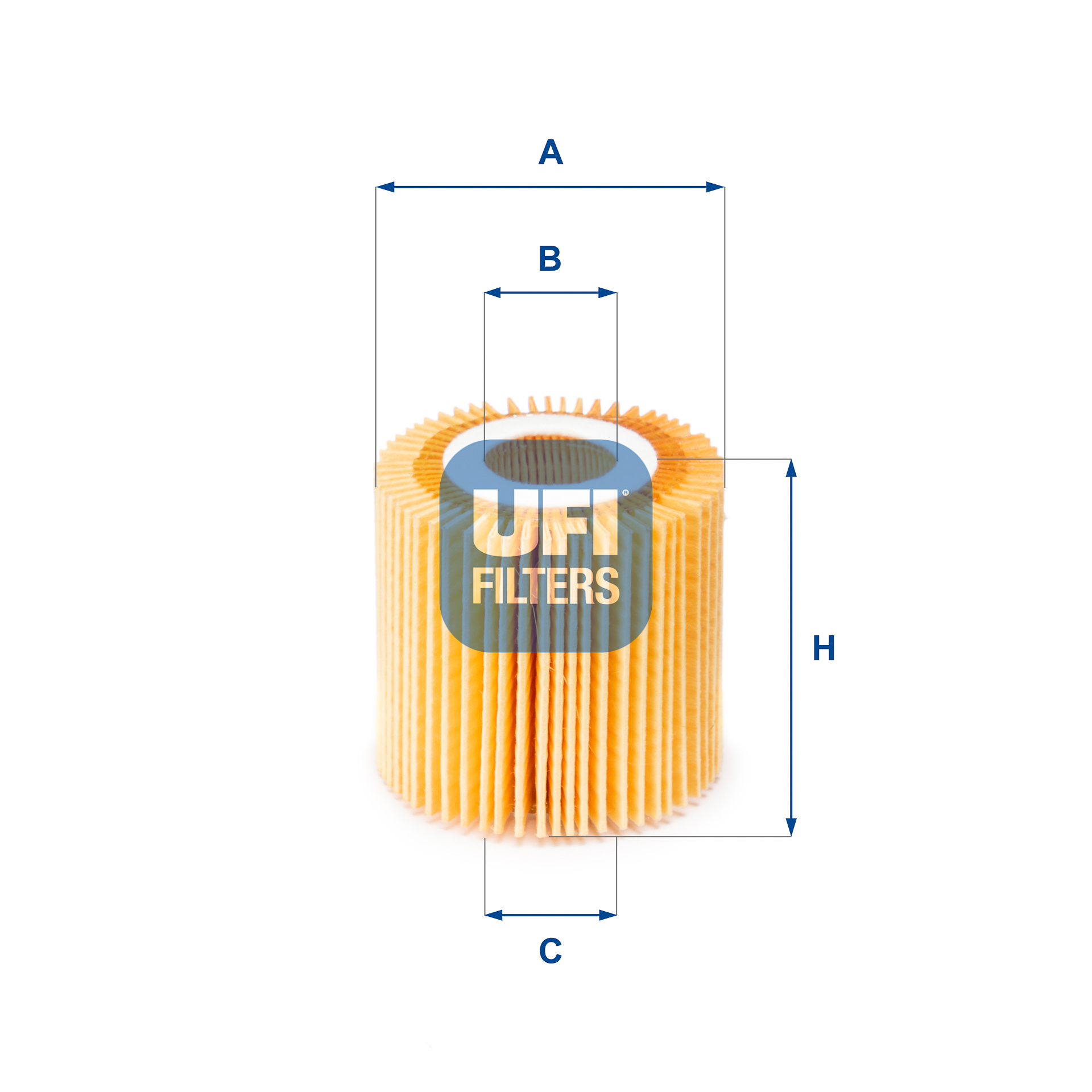 UFI Oliefilter 2515000 Filterindsats height_mm_209|Højde [mm]|67 outer_diameter_mm_497|Yderdiameter [mm]|69 inner_diameter_1_mm_995|Inder diameter 1 [