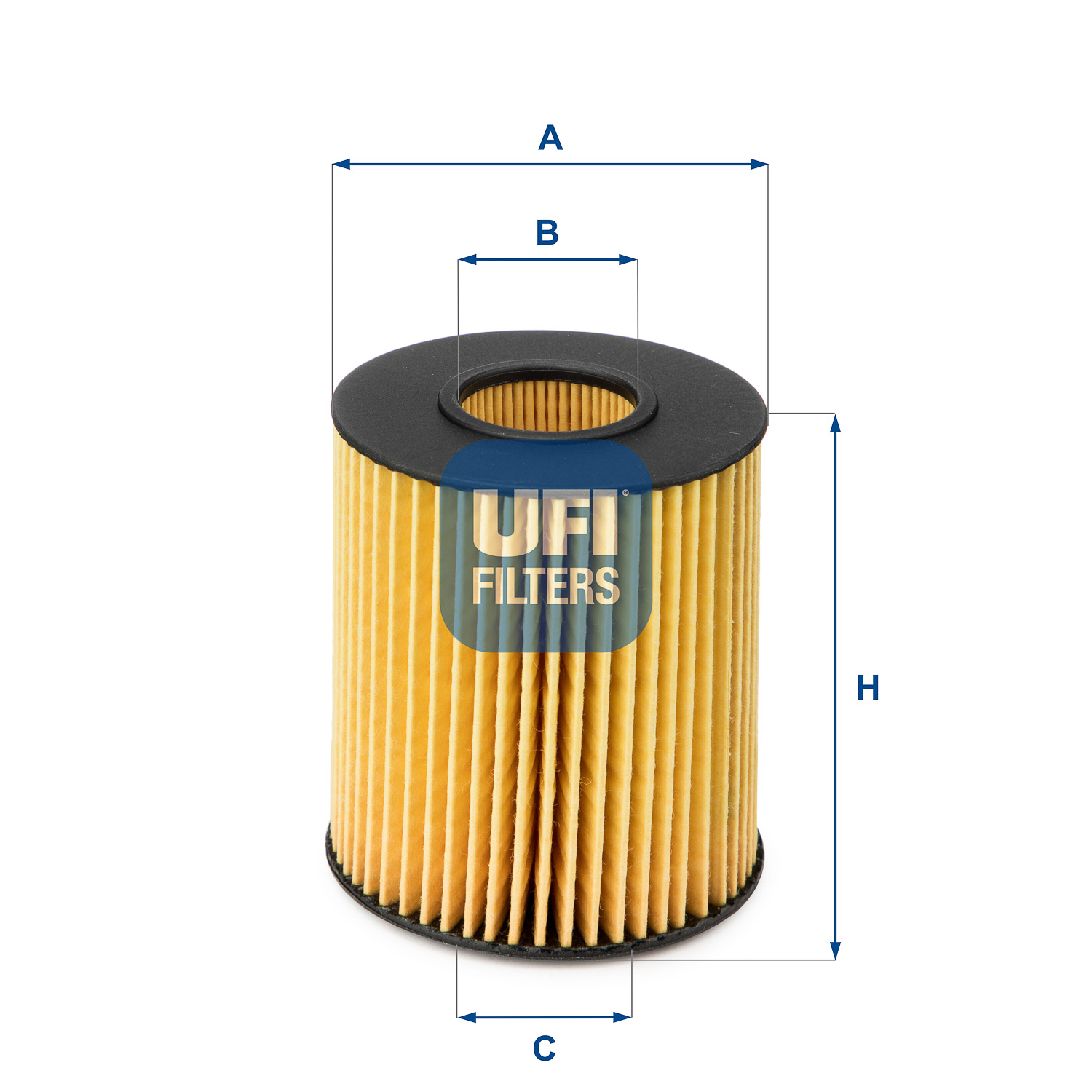 UFI Oliefilter 2515100 Filterindsats height_mm_209|Højde [mm]|104 outer_diameter_mm_497|Yderdiameter [mm]|64 inner_diameter_1_mm_995|Inder diameter 1