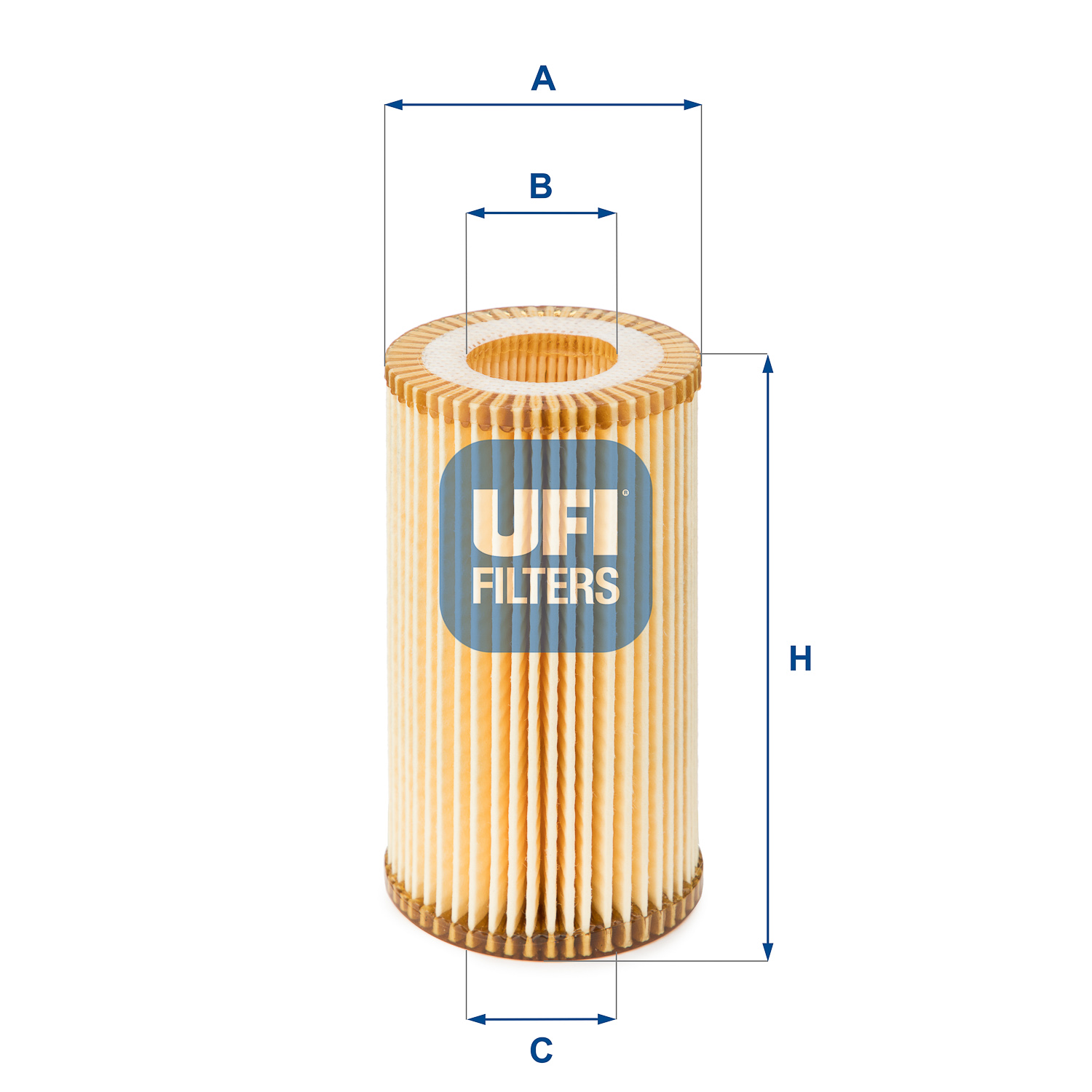UFI Oliefilter 2515900 Filterindsats height_mm_209|Højde [mm]|110 outer_diameter_mm_497|Yderdiameter [mm]|64 inner_diameter_1_mm_995|Inder diameter 1