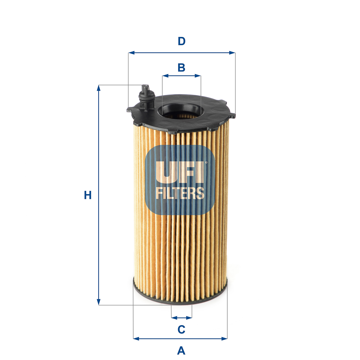 UFI Oliefilter 2516700 Filterindsats height_mm_209|Højde [mm]|143 outer_diameter_mm_497|Yderdiameter [mm]|64 outer_diameter_1_mm_978|Yderdiameter 1 [m