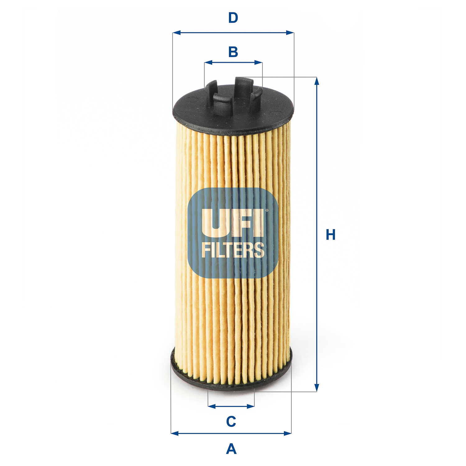 UFI Oliefilter 2518500 Filterindsats height_mm_209|Højde [mm]|126 outer_diameter_mm_497|Yderdiameter [mm]|52 outer_diameter_1_mm_978|Yderdiameter 1 [m