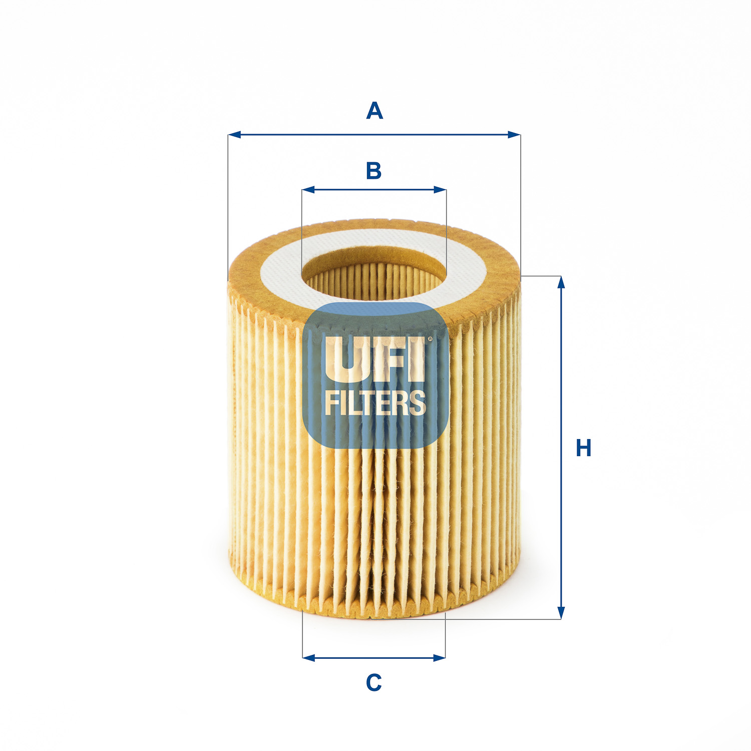 UFI Oliefilter 2519100 Filterindsats height_mm_209|Højde [mm]|69 outer_diameter_mm_497|Yderdiameter [mm]|64 inner_diameter_1_mm_995|Inder diameter 1 [
