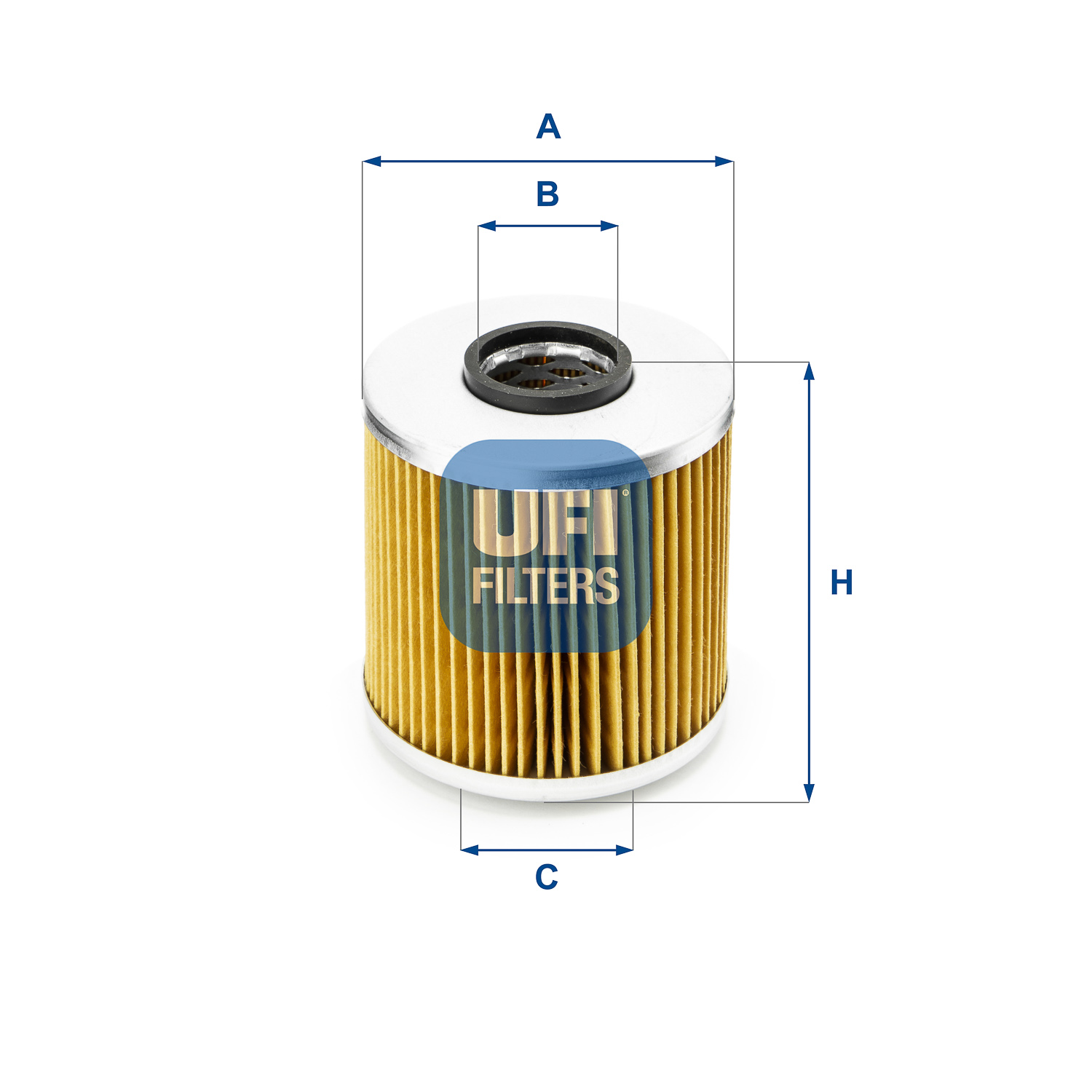 UFI Oliefilter 2554100 Filterindsats height_mm_209|Højde [mm]|89 outer_diameter_mm_497|Yderdiameter [mm]|81 inner_diameter_1_mm_995|Inder diameter 1 [