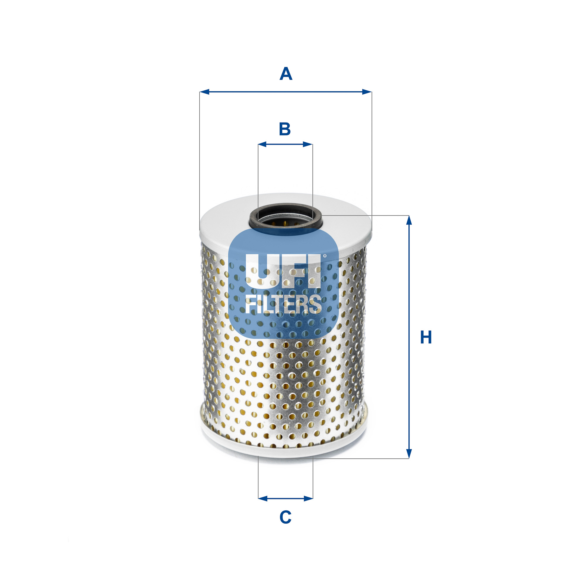UFI Oliefilter 2554800 Filterindsats height_mm_209|Højde [mm]|110 outer_diameter_mm_497|Yderdiameter [mm]|81 inner_diameter_1_mm_995|Inder diameter 1