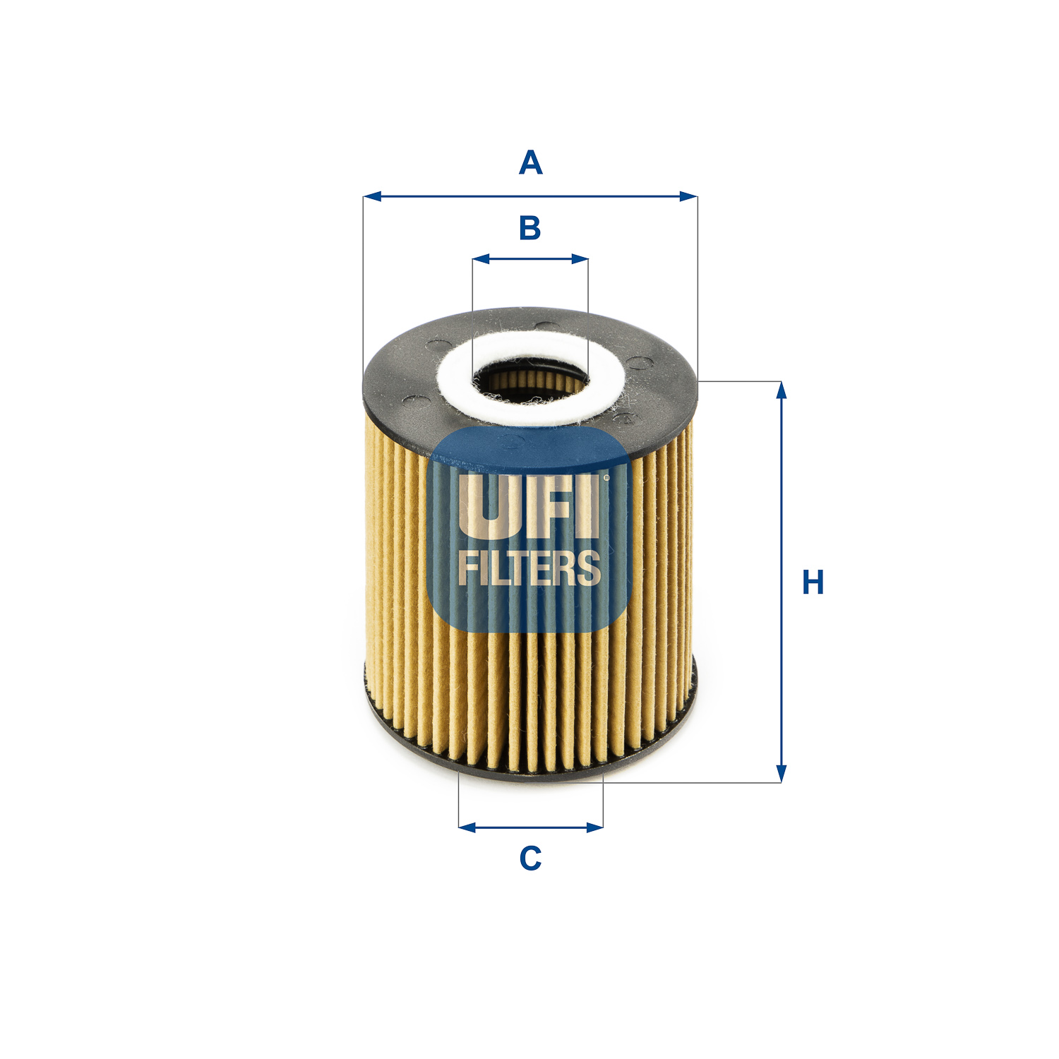 UFI Oliefilter 2505200 Filterindsats height_mm_209|Højde [mm]|75 outer_diameter_mm_497|Yderdiameter [mm]|73 inner_diameter_1_mm_995|Inder diameter 1 [