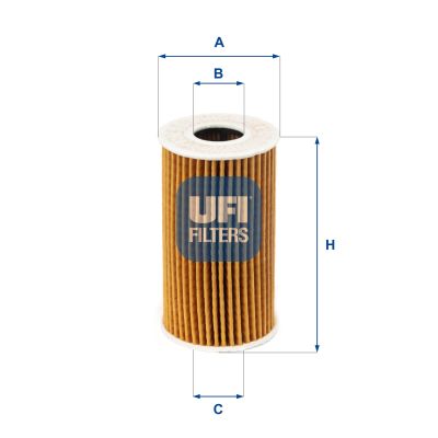UFI Oliefilter 25.223.00 Filterindsats height_mm_209|Højde [mm]|99 outer_diameter_mm_497|Yderdiameter [mm]|58 inner_diameter_1_mm_995|Inder diameter 1