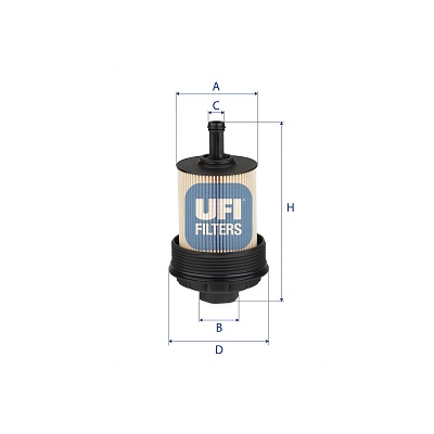 UFI Oliefilter 2528500 Filterindsats height_mm_209|Højde [mm]|173 outer_diameter_mm_497|Yderdiameter [mm]|71 outer_diameter_1_mm_978|Yderdiameter 1 [m