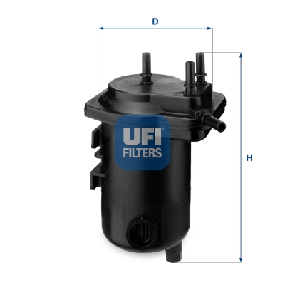 UFI Brændstof-filter 2401300 Filterindsats inlet__mm_916|Indgangs-Ø [mm]|8 outlet__mm_917|Udgangs-Ø [mm]|8 height_mm_209|Højde [mm]|189 outer_diameter
