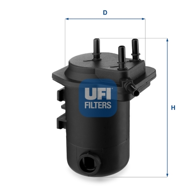 UFI Brændstof-filter 2405000 Filterindsats inlet__mm_916|Indgangs-Ø [mm]|8 outlet__mm_917|Udgangs-Ø [mm]|8 height_mm_209|Højde [mm]|187 outer_diameter