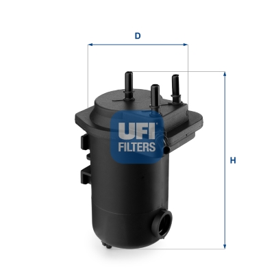 UFI Brændstof-filter 2405100 Filterindsats inlet__mm_916|Indgangs-Ø [mm]|8 outlet__mm_917|Udgangs-Ø [mm]|8 height_mm_209|Højde [mm]|187 outer_diameter