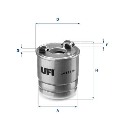 UFI Brændstof-filter 24.111.00 Filterindsats thread_size_2_992|Gevindmål 2|M10 height_mm_209|Højde [mm]|118 thread_size_289|Gevindmål|M8 outer_diamete