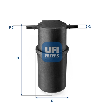 UFI Brændstof-filter 2414400 Filterindsats height_mm_209|Højde [mm]|221 thread_size_289|Gevindmål|M10 outer_diameter_mm_497|Yderdiameter [mm]|85 outer