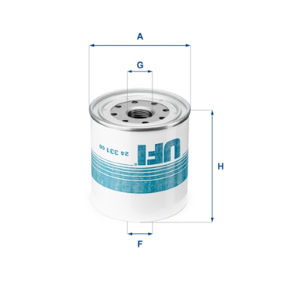 UFI Brændstof-filter 2433100 Filterindsats thread_size_1_991|Gevindmål 1|1-1/4 UNS thread_size_2_992|Gevindmål 2|M 80 X 2,5 height_mm_209|Højde [mm]|1