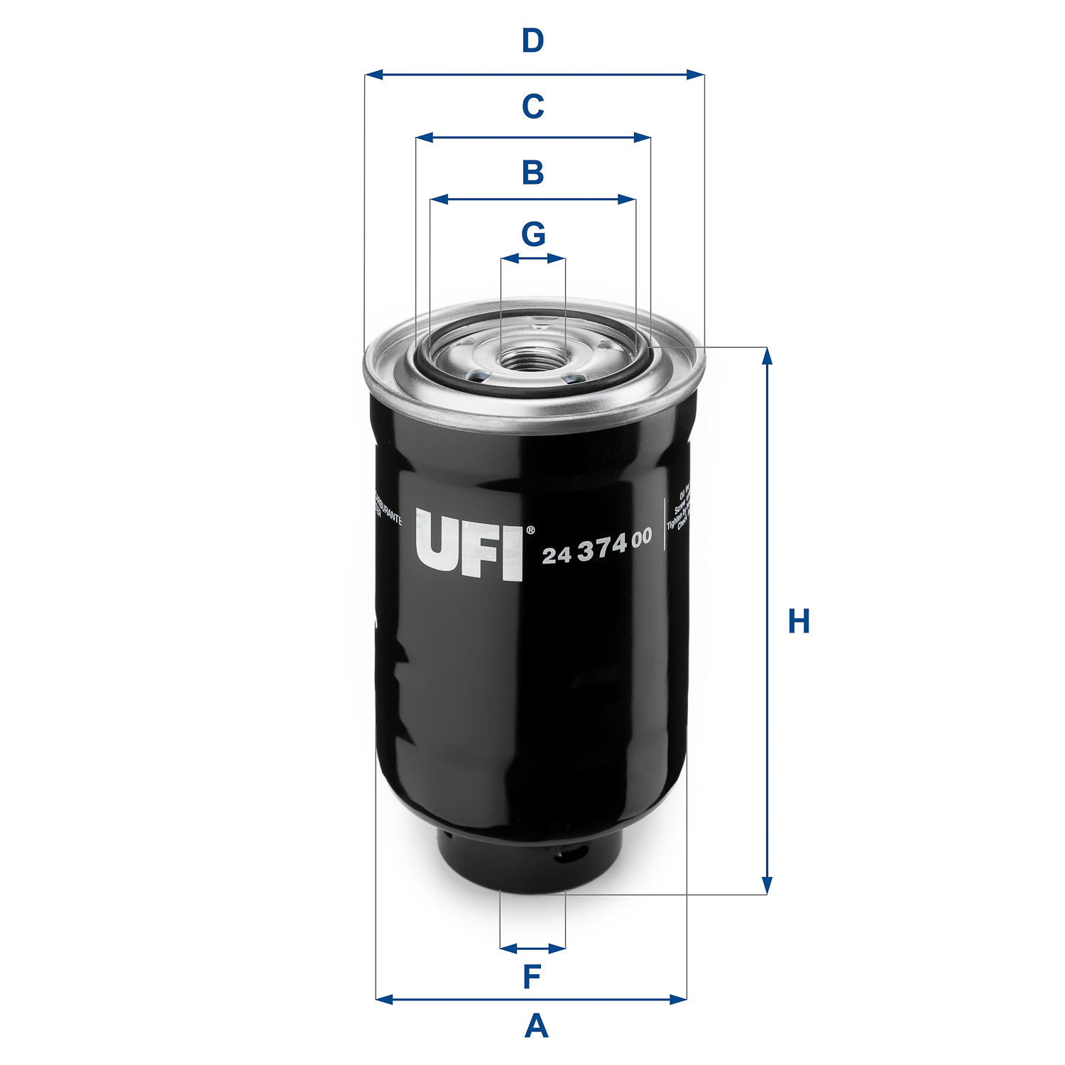 UFI Brændstof-filter 2437400 Filterindsats thread_size_1_991|Gevindmål 1|3/4-16 UNF thread_size_2_992|Gevindmål 2|M 36 X 1,5 height_mm_209|Højde [mm]|