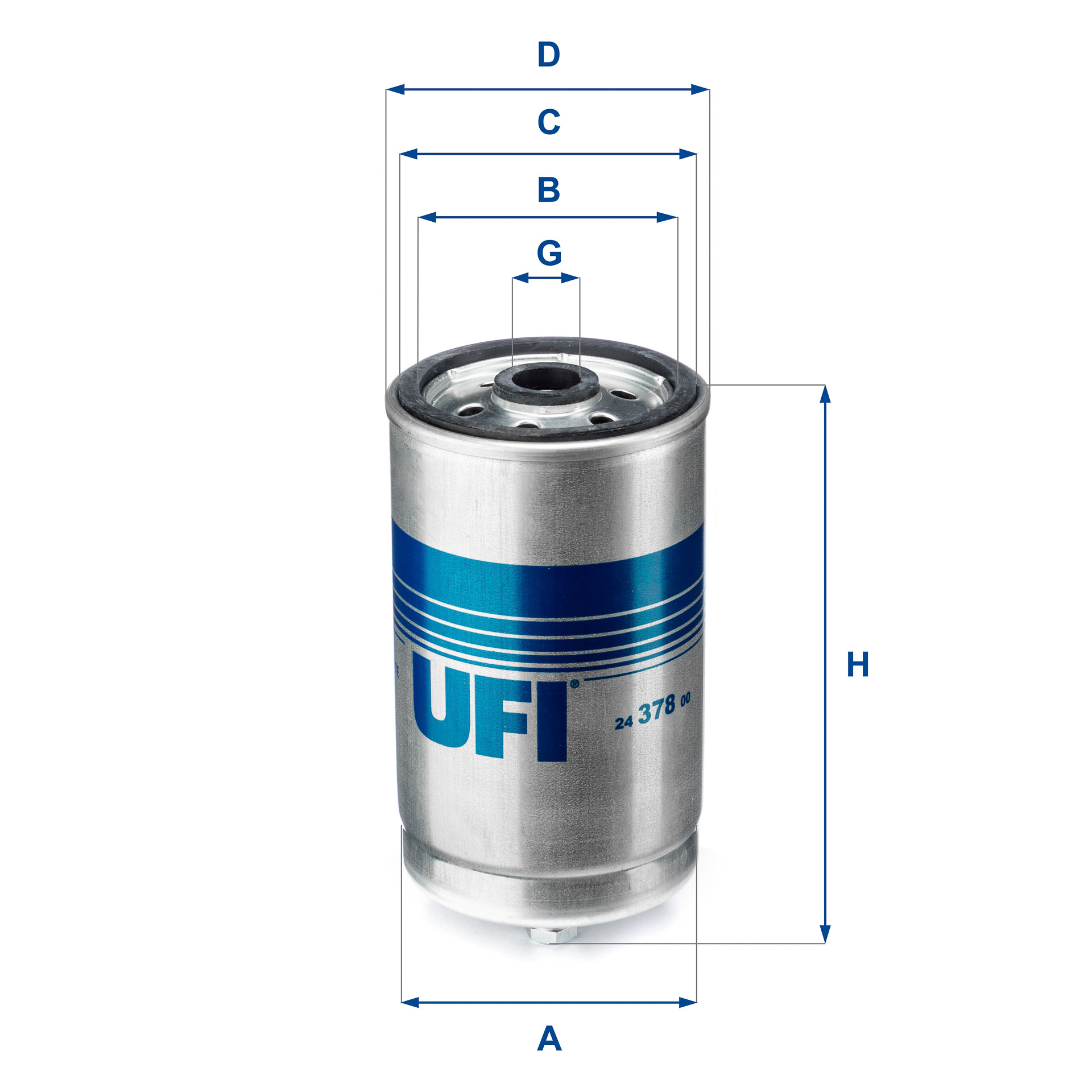 UFI 2437800 76mm for MAN MERCEDES-BENZ