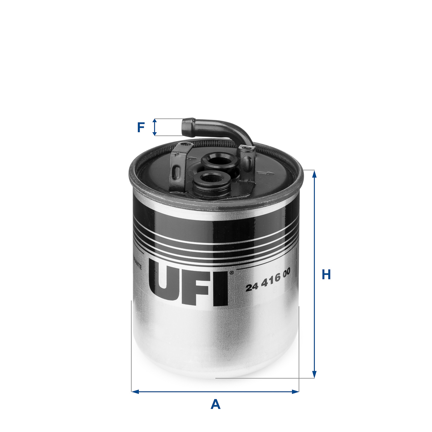 UFI Brændstof-filter 2441600 Filterindsats inlet__mm_916|Indgangs-Ø [mm]|10 height_mm_209|Højde [mm]|105 outer_diameter_mm_497|Yderdiameter [mm]|87 10