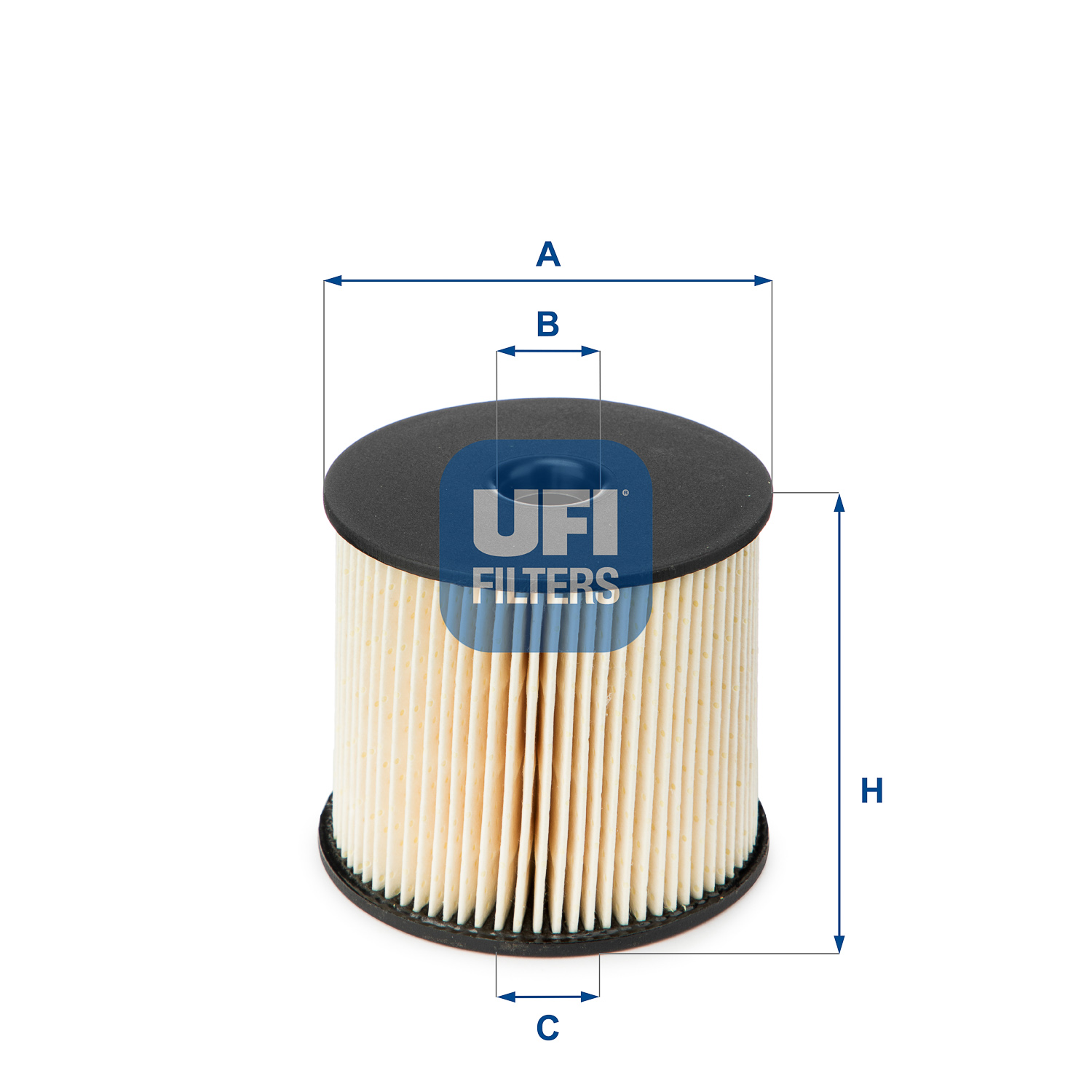 UFI Brændstof-filter 2600300 Filterindsats height_mm_209|Højde [mm]|66 outer_diameter_mm_497|Yderdiameter [mm]|78 inner_diameter_1_mm_995|Inder diamet