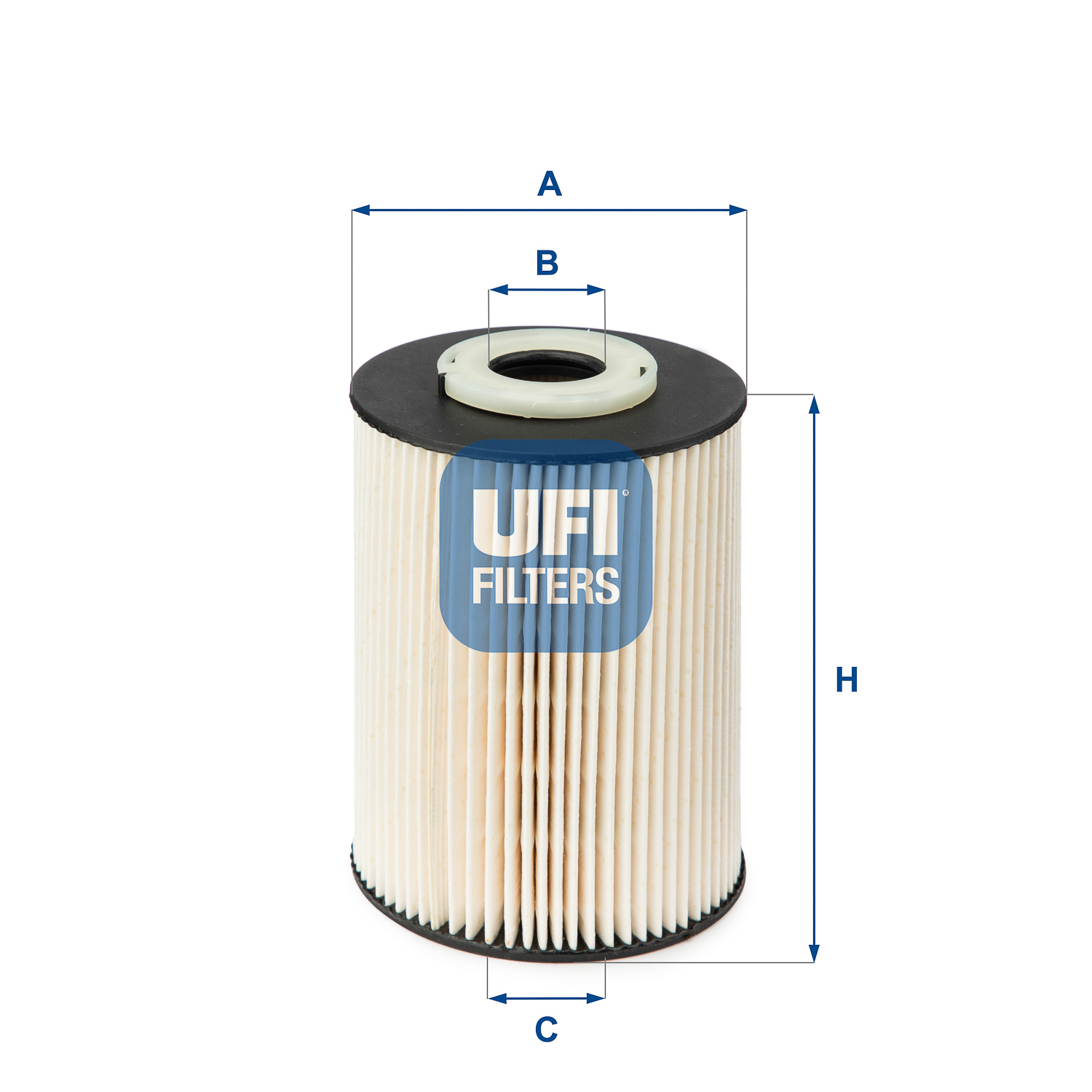 UFI Brændstof-filter 2602000 Filterindsats height_mm_209|Højde [mm]|114 outer_diameter_mm_497|Yderdiameter [mm]|81 inner_diameter_1_mm_995|Inder diame