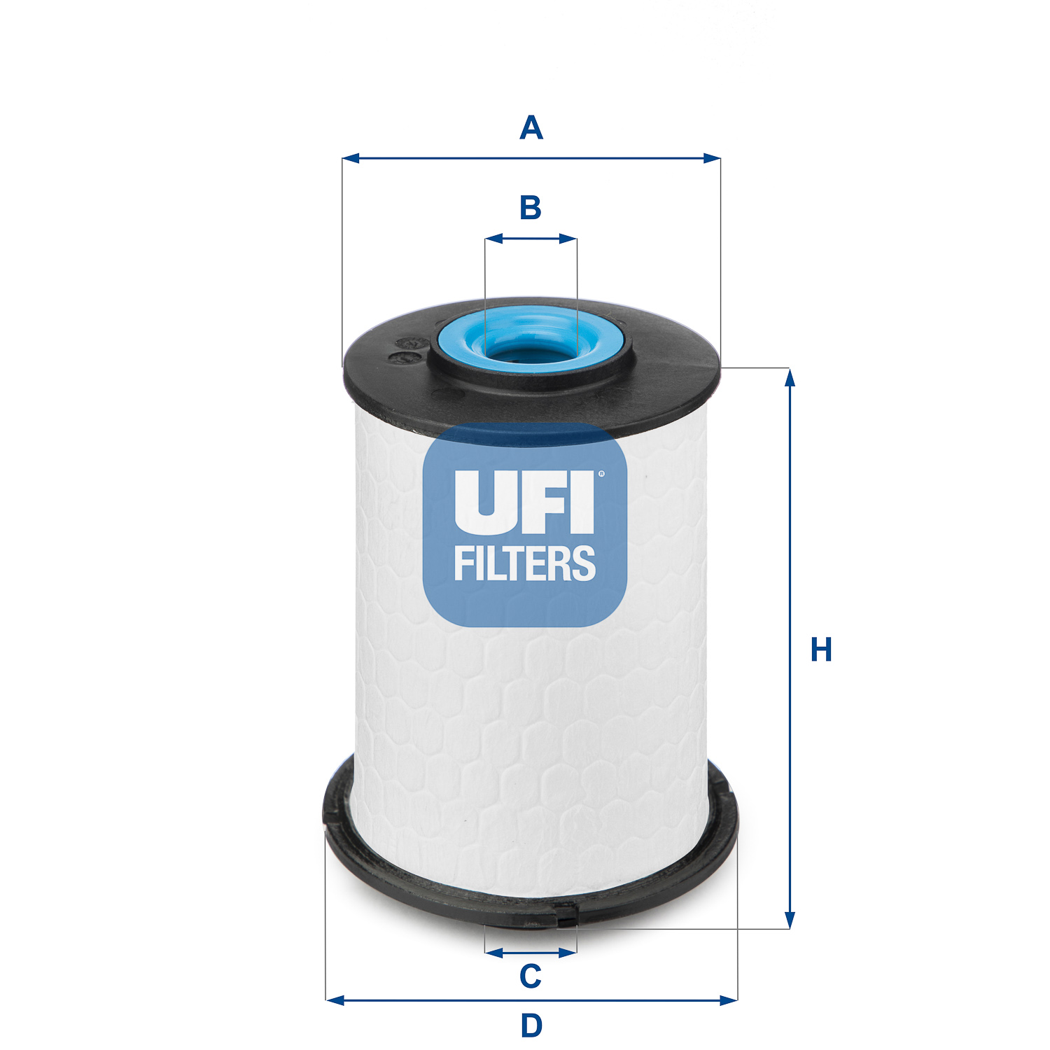 UFI Brændstof-filter 2603300 Filterindsats height_mm_209|Højde [mm]|96 outer_diameter_mm_497|Yderdiameter [mm]|68 outer_diameter_1_mm_978|Yderdiameter