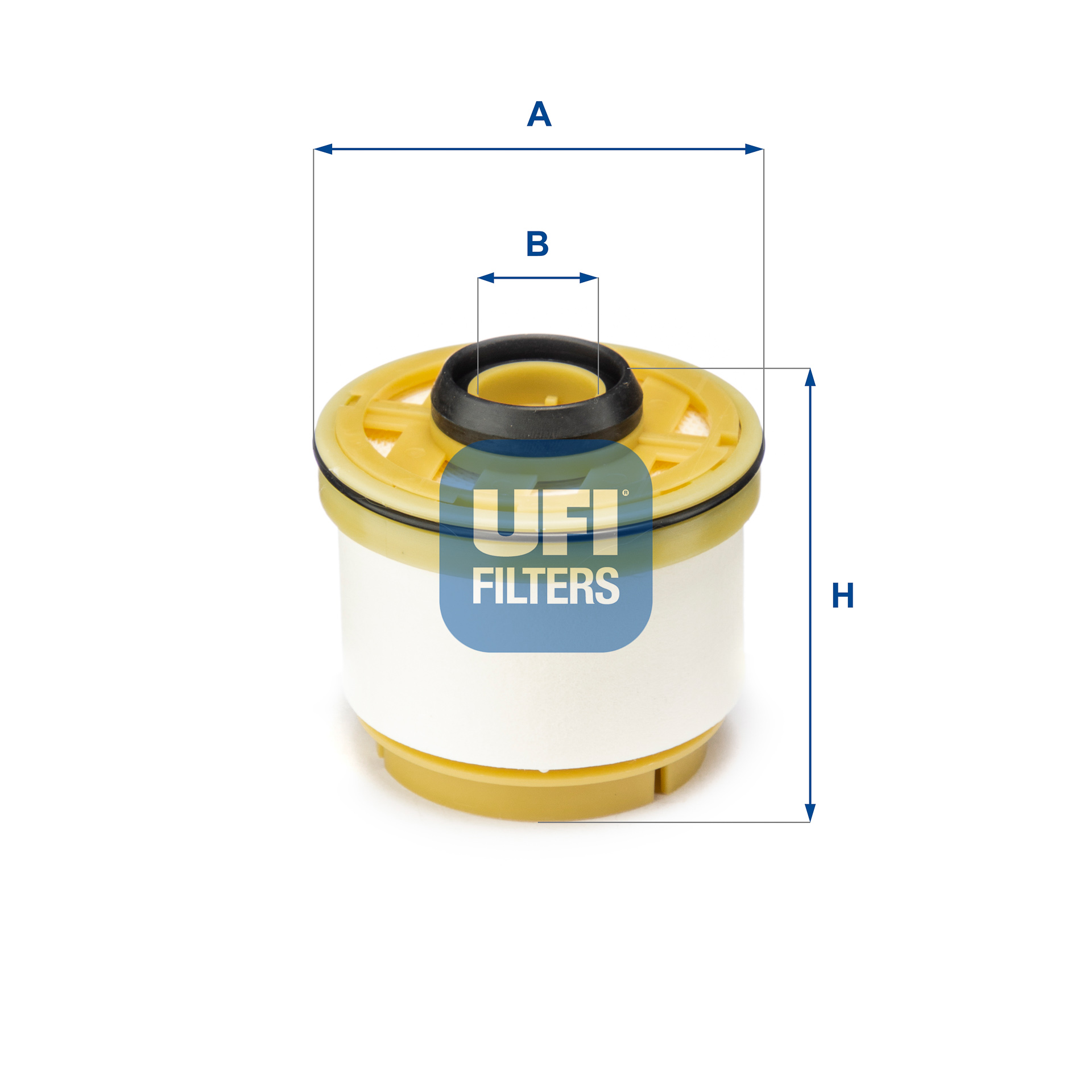 UFI Brændstof-filter 2604500 Filterindsats height_mm_209|Højde [mm]|77 outer_diameter_mm_497|Yderdiameter [mm]|84 inner_diameter_1_mm_995|Inder diamet