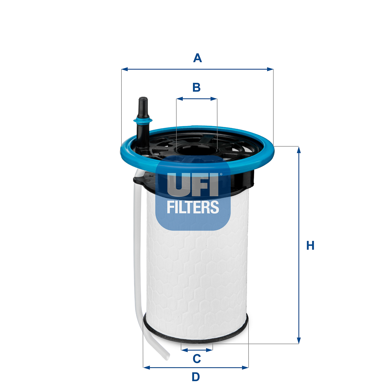 UFI Brændstof-filter 2605200 Filterindsats height_mm_209|Højde [mm]|116 outer_diameter_mm_497|Yderdiameter [mm]|93 outer_diameter_1_mm_978|Yderdiamete