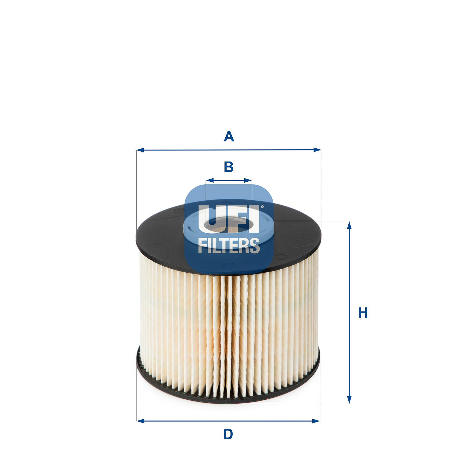 UFI Brændstof-filter 2605500 Filterindsats height_mm_209|Højde [mm]|75 outer_diameter_mm_497|Yderdiameter [mm]|92 inner_diameter_1_mm_995|Inder diamet