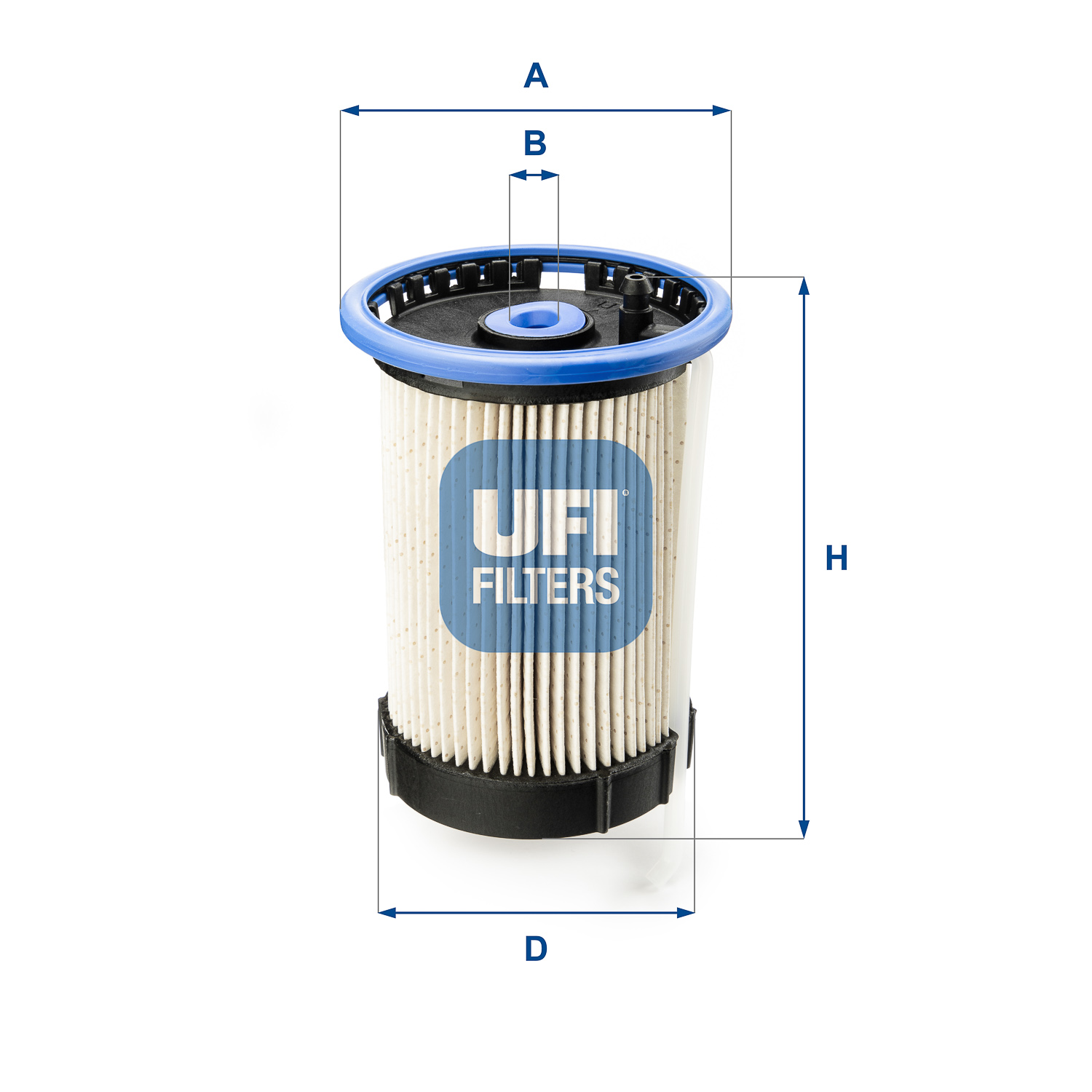 UFI Brændstof-filter 2606500 Filterindsats height_mm_209|Højde [mm]|140 outer_diameter_mm_497|Yderdiameter [mm]|94 outer_diameter_1_mm_978|Yderdiamete