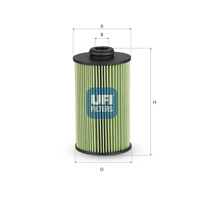 UFI Brændstof-filter 2607700 Filterindsats height_mm_209|Højde [mm]|123 outer_diameter_mm_497|Yderdiameter [mm]|67 outer_diameter_1_mm_978|Yderdiamete