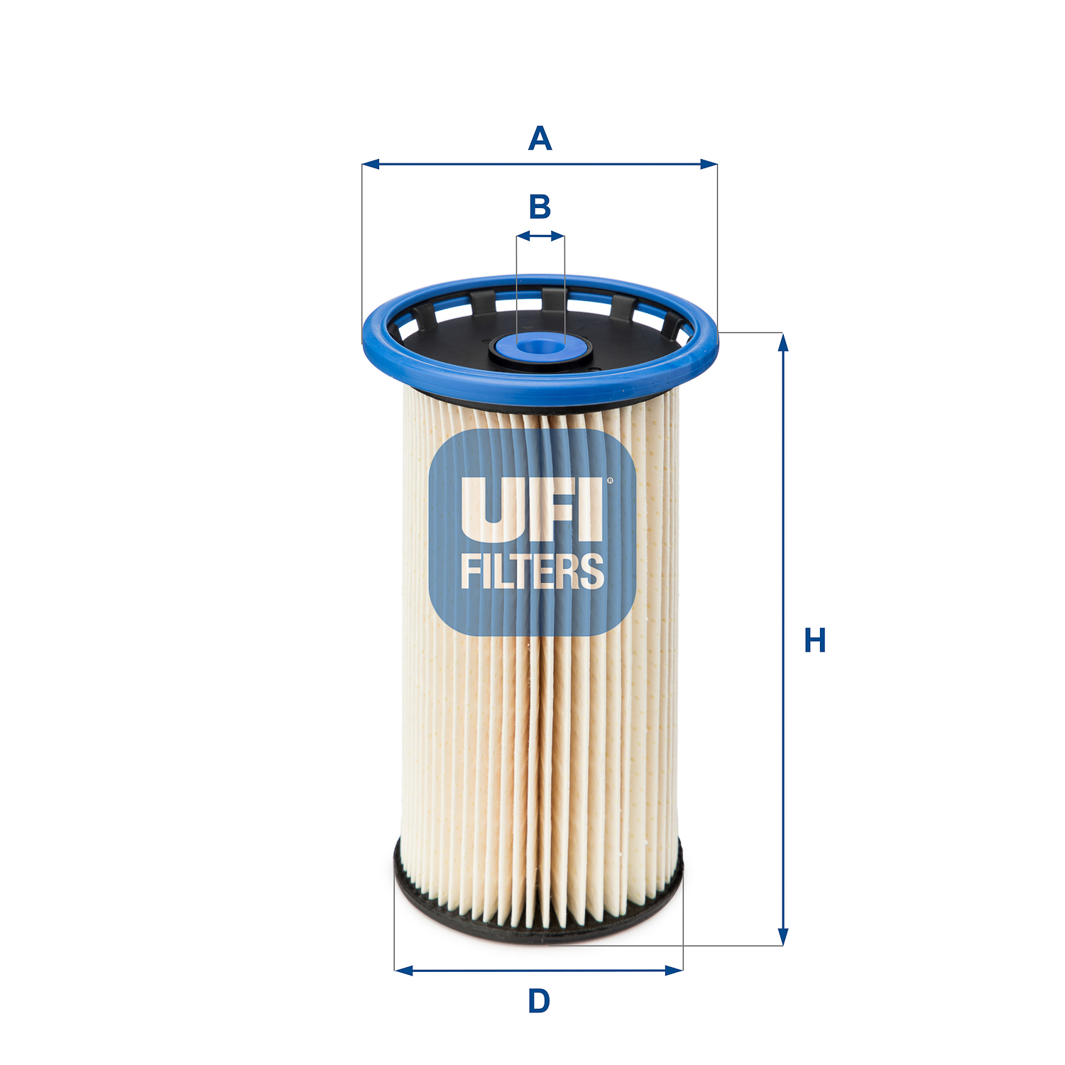 UFI Brændstof-filter 2603800 Filterindsats height_mm_209|Højde [mm]|152 outer_diameter_mm_497|Yderdiameter [mm]|94 outer_diameter_1_mm_978|Yderdiamete
