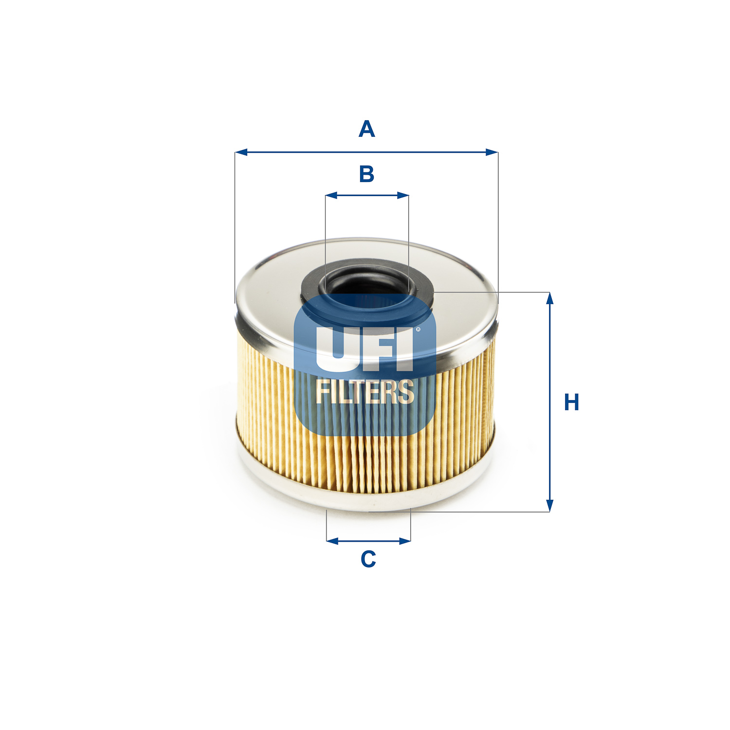 UFI Brændstof-filter 2668600 Filterindsats height_mm_209|Højde [mm]|52 outer_diameter_mm_497|Yderdiameter [mm]|72 inner_diameter_1_mm_995|Inder diamet