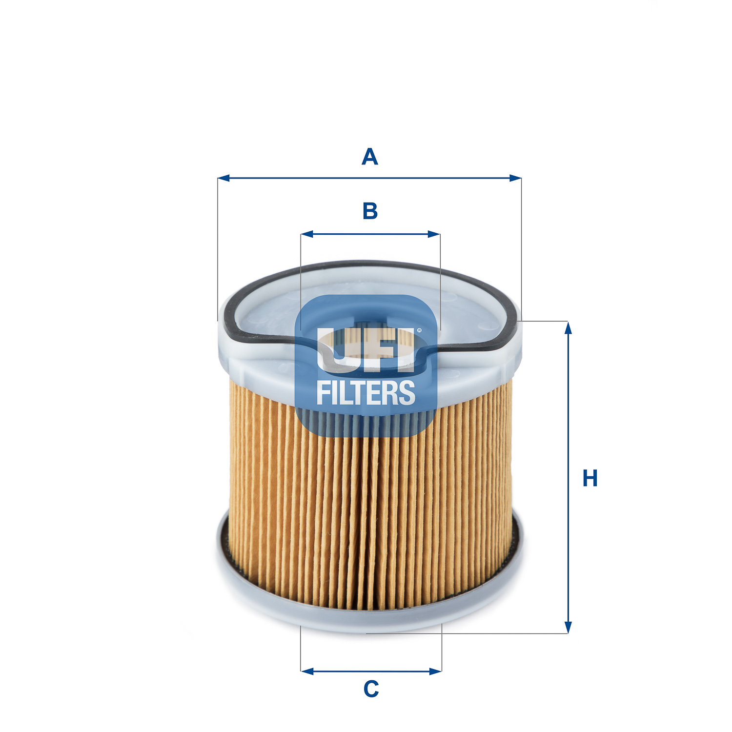 UFI Brændstof-filter 2669100 Filterindsats height_mm_209|Højde [mm]|76 outer_diameter_mm_497|Yderdiameter [mm]|83 outer_diameter_1_mm_978|Yderdiameter