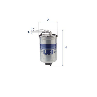 UFI Brændstof-filter 2402200 Filterindsats height_mm_209|Højde [mm]|176 outer_diameter_mm_497|Yderdiameter [mm]|88 thread_size_entry_1471|Gevindmål in