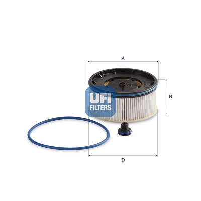 UFI Brændstof-filter 2614000 Filterindsats height_mm_209|Højde [mm]|55 outer_diameter_mm_497|Yderdiameter [mm]|111 outer_diameter_1_mm_978|Yderdiamete