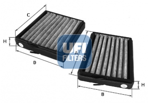 UFI Kabineluftfilter 5413000 for MERCEDES-BENZ