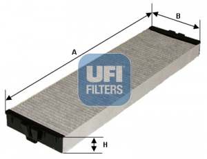 UFI Kabineluftfilter 5415700 for FIAT