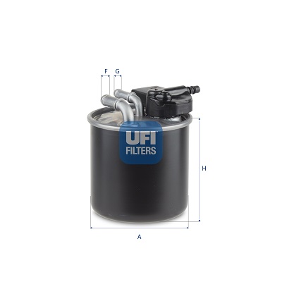 UFI Brændstof-filter 24.A79.00 Filterindsats height_mm_209|Højde [mm]|100 outer_diameter_mm_497|Yderdiameter [mm]|86 thread_size_entry_1471|Gevindmål