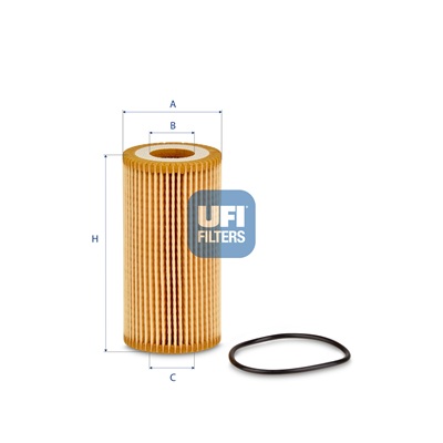 UFI Oliefilter 2515300 Filterindsats height_mm_209|Højde [mm]|112 outer_diameter_mm_497|Yderdiameter [mm]|53 inner_diameter_1_mm_995|Inder diameter 1