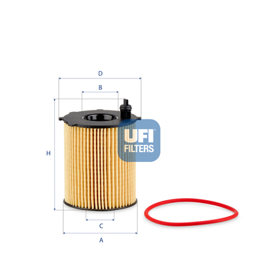 UFI Oliefilter 2518700 Filterindsats height_mm_209|Højde [mm]|100 outer_diameter_mm_497|Yderdiameter [mm]|64 outer_diameter_1_mm_978|Yderdiameter 1 [m