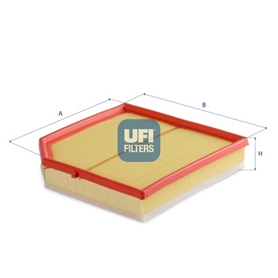 UFI Luftfilter 30f9000 Filterindsats 50mm for VOLVO