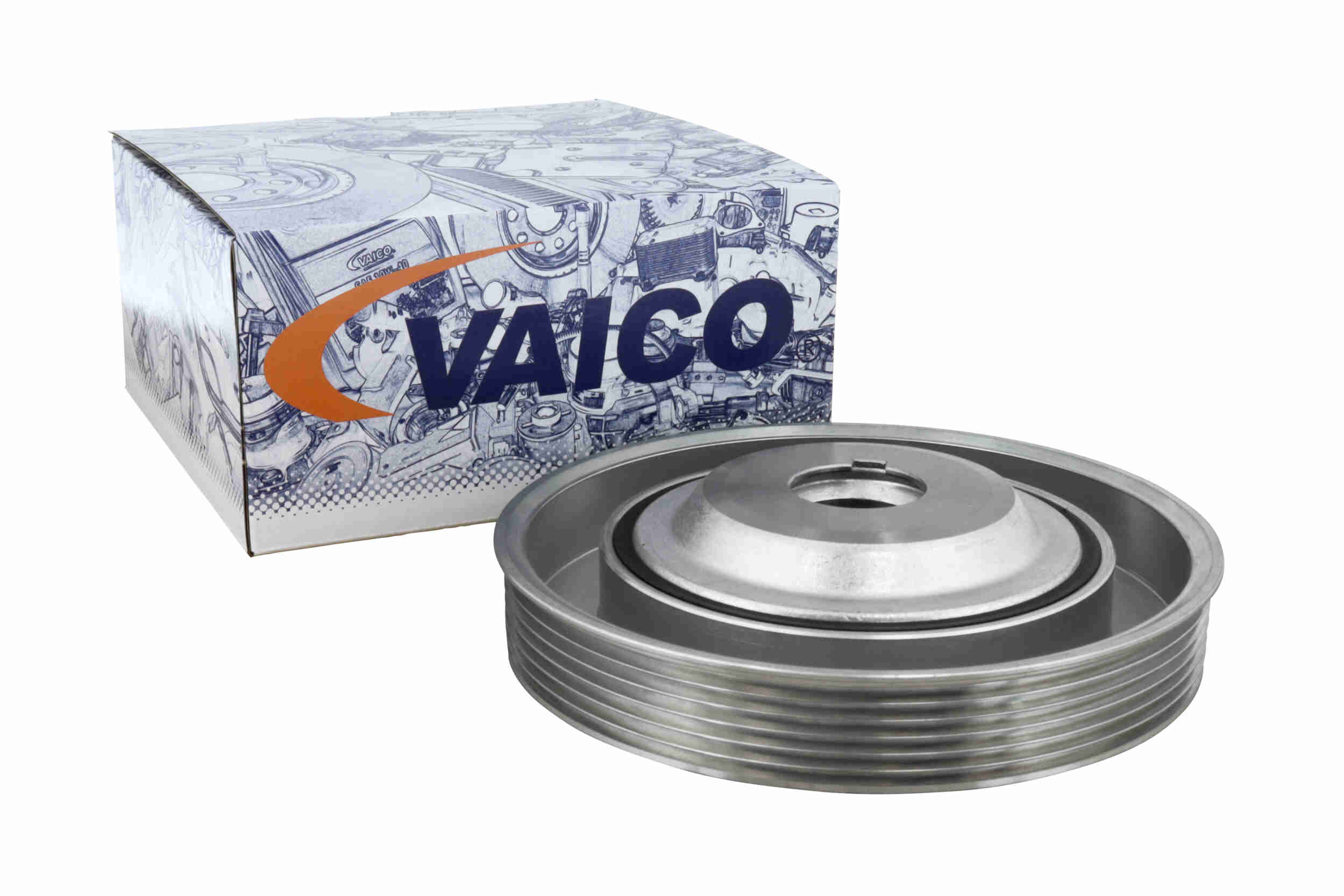 VAICO Remskive, krumtapaksel V40-2180 for OPEL