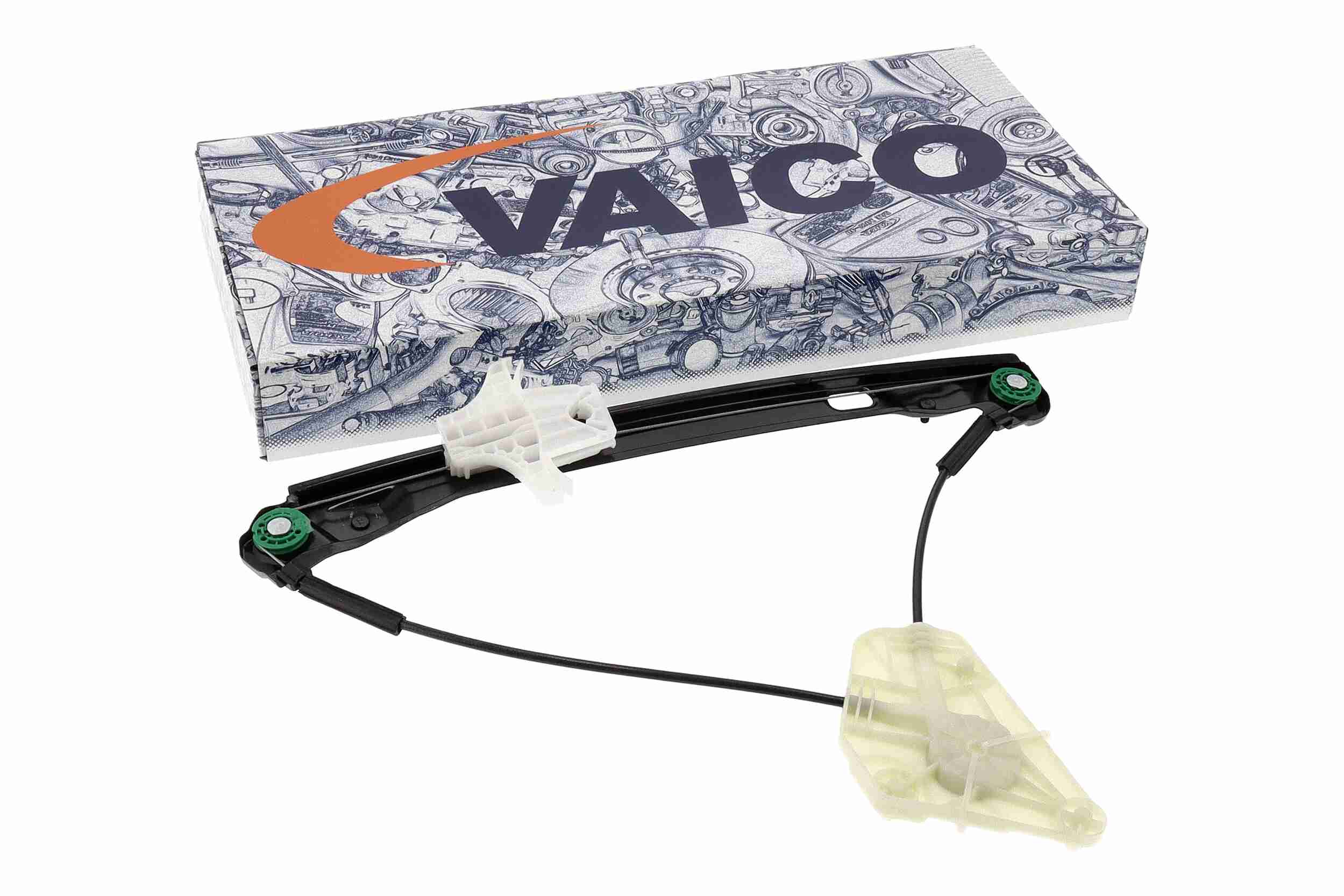 VAICO Vinduesløfter v107613 bagved til højre for VAG SKODA