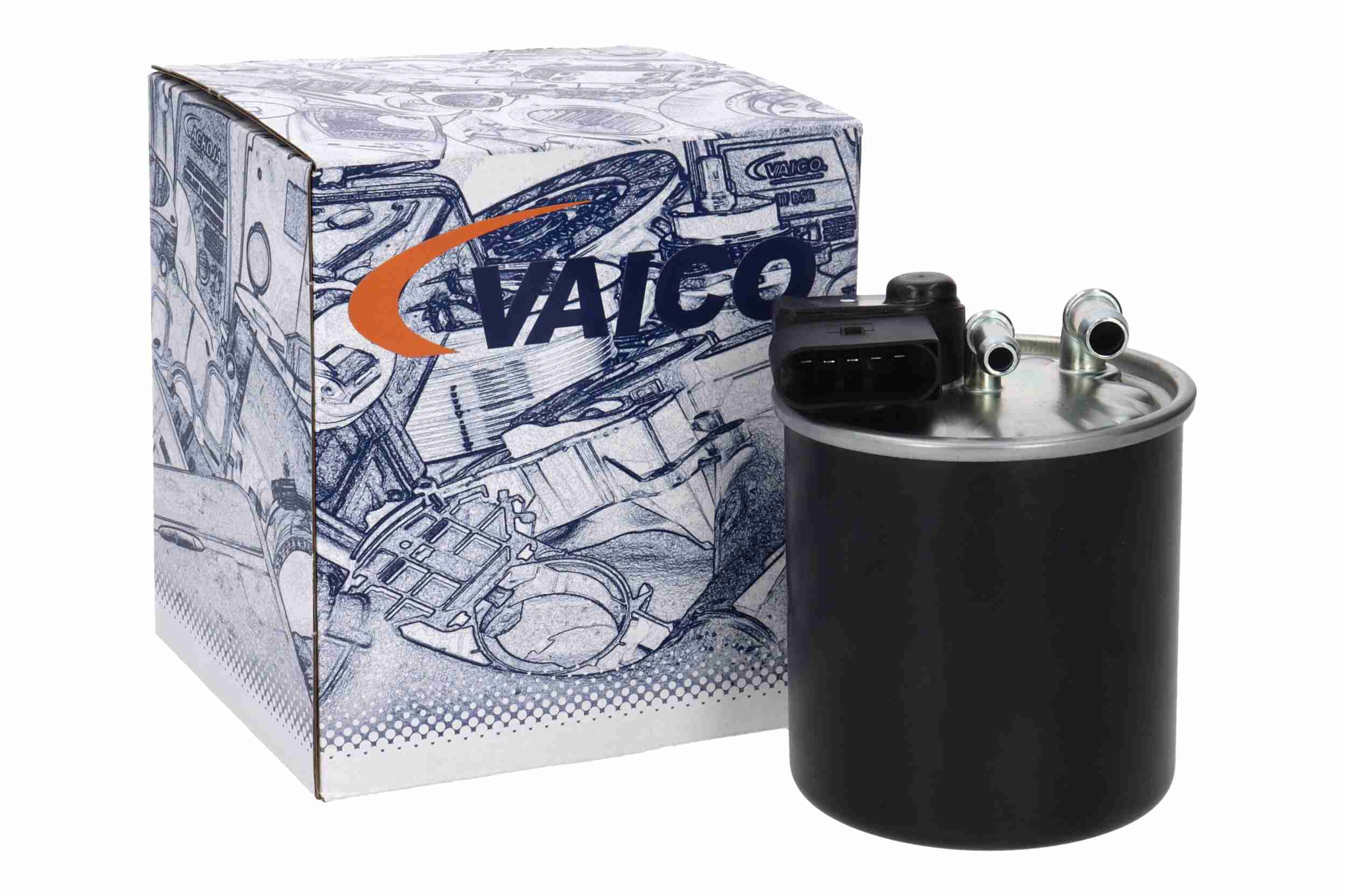 VAICO Brændstof-filter v304529 med filtervarme 100mm for MERCEDES-BENZ
