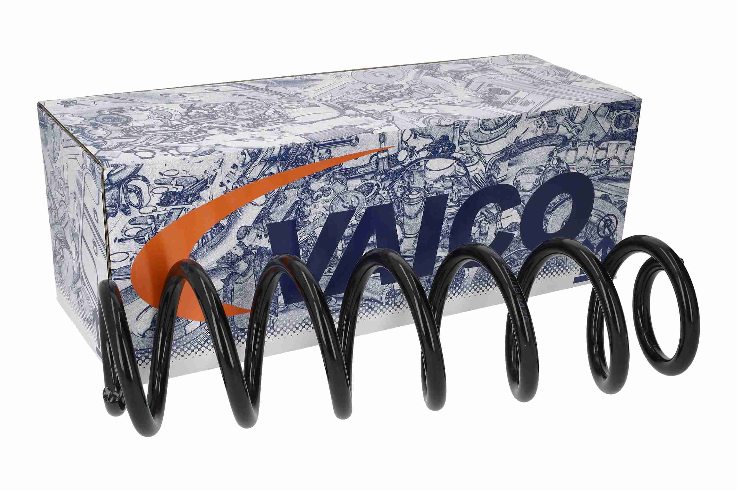 VAICO Fjeder V10-5173 bagaksel for VAG VW