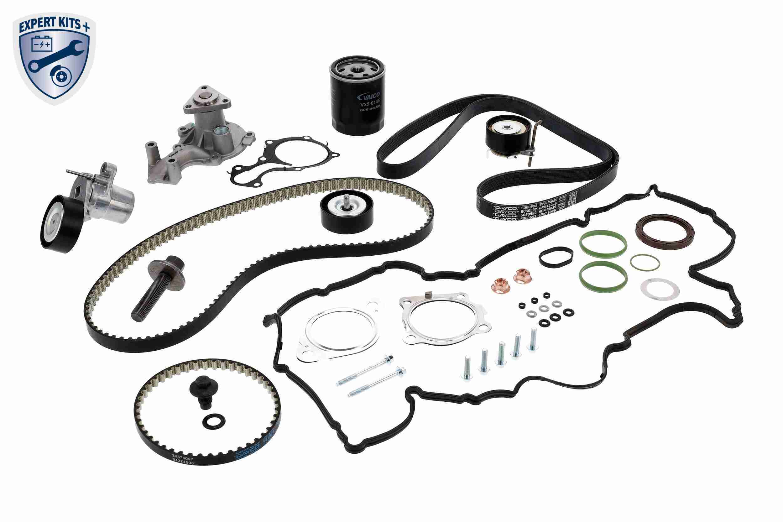 VAICO Vandpumpe + tandremssæt v253224 for FORD