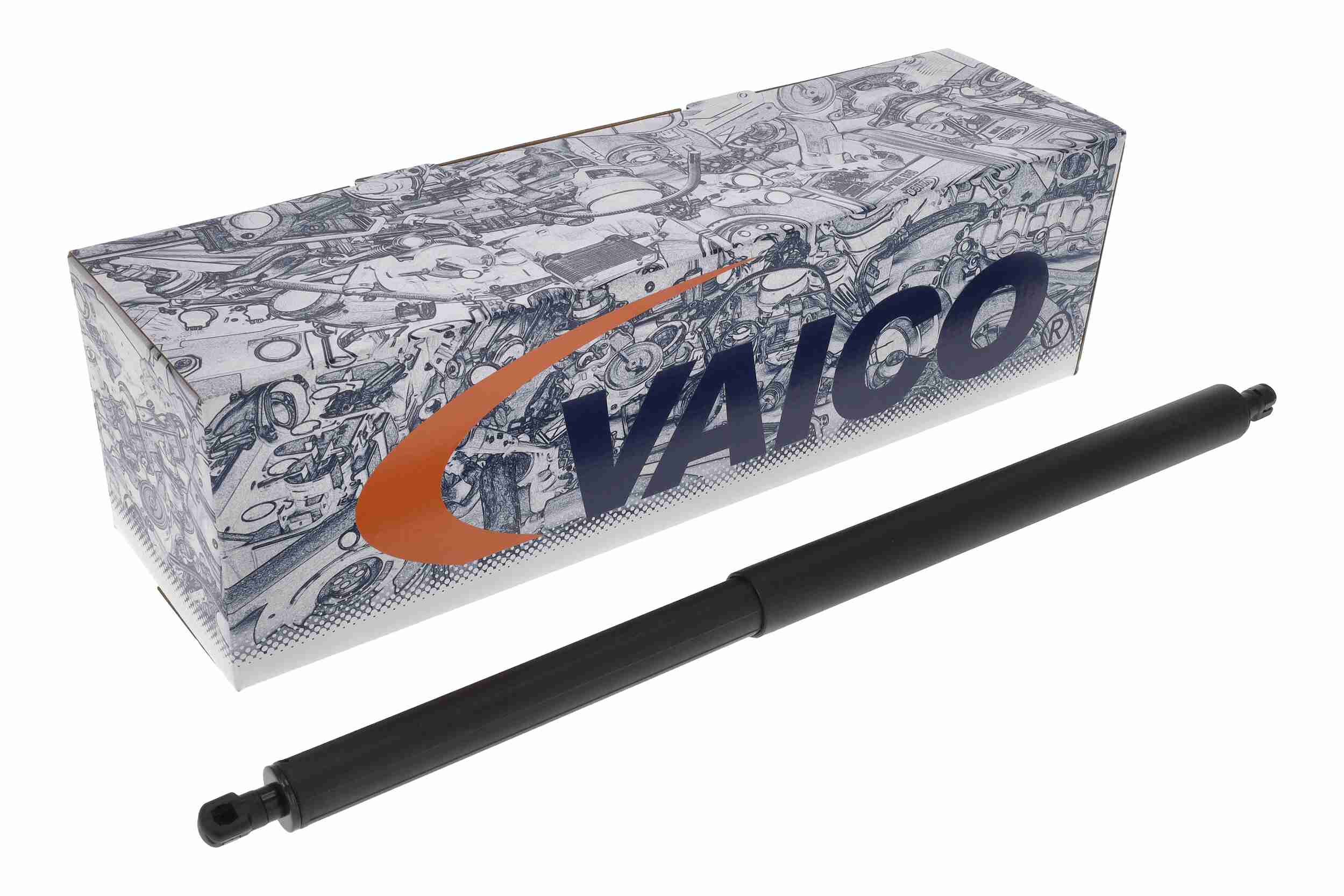 VAICO Gasfjeder, kuffert-/lastrum V30-4458 på begge sider for MERCEDES-BENZ