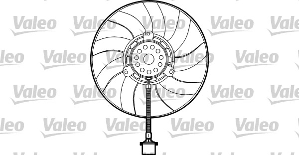 Ventilator, motorkøling, VALEO, 290 mm, b.la. til VW~Seat~Skoda~Audi
