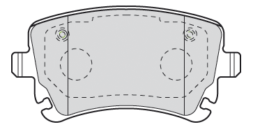 VALEO Bremseklodser 301004 bagaksel for AUDI VW BENTLEY