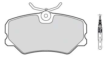 VALEO Bremseklodser 301179 foraksel for PEUGEOT
